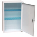 Armadietto di pronto soccorso 102/M - 46x30x14 cm - metallo - oltre 3 persone - bianco - PVS - immagine 3