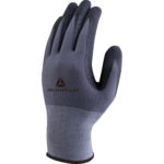 Guanti di precisione VE727NO - poliammide - palmo in nitrile/poliuretano - grip sul palmo - taglia 09 - grigio/nero - Deltaplus - immagine 2