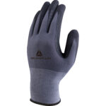Guanti di precisione VE727NO - poliammide - palmo in nitrile/poliuretano - grip sul palmo - taglia 10 - grigio/nero - Deltaplus - immagine 2