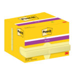 Blocco foglietti Super Sticky - 656-12SS-CY-EU - 47,6 x 76 mm - giallo Canary - 90 fogli - Post-it - immagine 2