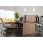 Coppia ante Prestige - per mobile medio - 80 x 115,4 cm - spessore 18 mm - melaminico - ciliegio arabis - immagine 2