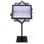 Espositore a LED per esterni/interni - display 4 x A4 - Securit - immagine 3