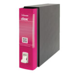 Registratore Dox 2 - dorso 8 cm - protocollo 23 x 34 cm - fucsia - Esselte Dox - immagine 2