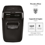 Distruggidocumenti AutoMax 150C - a frammenti - 32L - Fellowes - immagine 2