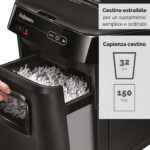 Distruggidocumenti AutoMax 150C - a frammenti - 32L - Fellowes - immagine 4