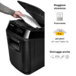 Distruggidocumenti AutoMax 150C - a frammenti - 32L - Fellowes - immagine 5