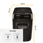 Distruggidocumenti AutoMax 150C - a frammenti - 32L - Fellowes - immagine 6