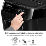 Distruggidocumenti AutoMax 200C - a frammenti - 32L - Fellowes - immagine 3