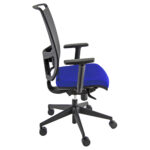 Poltrona semidirezionale Zoe ZOEA - con braccioli regolabili - blu/nero - Unisit - immagine 2