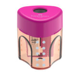 Temperamatite con contenitore - 1 foro - triangolare - con serbatoio - Faber-Castell - immagine 3