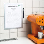 Cornice adesiva Duraframe Note - pannello magnetico - A4 (21 x 29,7 cm) - argento - Durable - immagine 4