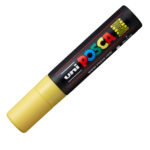 Marcatore a base d'acqua Uni Posca PC17K - punta extra large a scalpello 15,0mm  - giallo - Uni Mitsubishi - immagine 2