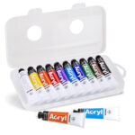 Colori a olio e acrilici - 18ml - colori assortiti - Primo - astuccio 10 colori - immagine 2