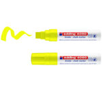 Marcatore a gesso liquido 4090 - punta scalpello - da 4 a 15mm - colori assortiti - Edding - astuccio 5 pezzi - immagine 5