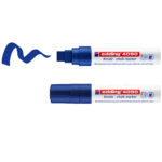 Marcatore a gesso liquido 4090 - punta scalpello - da 4 a 15mm - colori assortiti - Edding - astuccio 5 pezzi - immagine 2