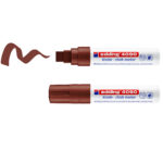 Marcatore a gesso liquido 4090 - punta scalpello - da 4 a 15mm - colori assortiti - Edding - astuccio 5 pezzi - immagine 4