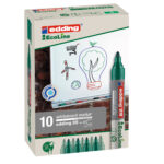 Marcatore per lavagne bianche 28 EcoLine - punta conica - da 1,5 a 3 mm - verde - Edding - immagine 2