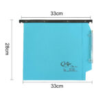 Cartella sospesa Joker - armadio - interasse 33 cm - fondo U - 33 x 28 cm - blu - Bertesi - immagine 2