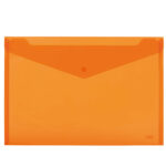 Busta con bottone - 33,5 x 23.5 cm - PP - colori assortiti fluo - Lebez - conf. 3 pezzi - immagine 4