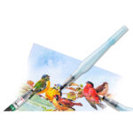 Pennello Aquash Water Brush con serbatoio - 10ml - punta media - Pentel - immagine 2