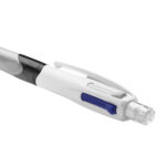 Penna a sfera scatto multifunzione 4 Colours -  con portamine ricaricabile con mine HB da 0,7mm - nero, blu, rosso - fusto grigio - Bic - conf. 12 pezzi - immagine 3