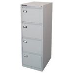 Classificatore Kubo - per cartelle sospese - 4 cassetti - 46 x 62 x 132cm - grigio - Bertesi - immagine 2