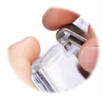 Portabadge PushBox Duo - 2 tessere inseribili - 5,4 x 8,7 cm - Durable - conf. 10 pezzi - immagine 3