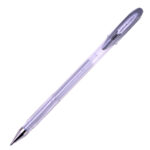 Penna a sfera gel con cappuccio Uni Ball Signo M120  - punta 0,8mm  - argento - Uni Mitsubishi - immagine 2