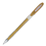 Penna a sfera gel con cappuccio Uni Ball Signo M120  - punta 0,8mm  - oro - Uni Mitsubishi - immagine 2