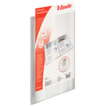 Portalistini personalizzabile - 22x30 cm - 100 buste antiriflesso - trasparente - Esselte - immagine 2