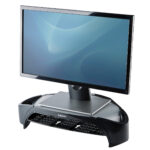 Supporto monitor plus - vaschetta e scomparti - Fellowes - immagine 2