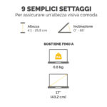 Supporto notebook Professional Series - hub USB - leggio - Fellowes - immagine 4