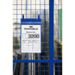 Buste identificative - con fascette di aggancio - A4 verticale - blu - Durable - conf. 50 pezzi - immagine 2