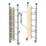 Trabattello Dinamico - 168 x 75 x 180 cm - alluminio - Marchetti - immagine 3