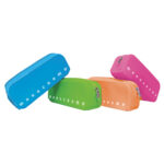 Bustina silicone Soft Touch Monocromo - 80x200x60 mm - colori assortiti fluo - Pigna - immagine 2