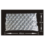 Film cuscino a bolle WiRoll - per macchina Wi1000 - 40 x 29 cm - lunghezza film 300 m - Titanium - immagine 2