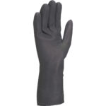 Guanti per protezione chimica VE509 - neoprene floccato cotone - taglia 09/10 - nero - Deltaplus - immagine 2