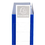 Scatola per archivio box - con bottone - 25 x 33 cm - dorso 6 cm - blu - Exacompta - immagine 4