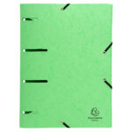Cartella 3 lembi con elastico angolare - A4 - dorso 0,3 cm - cartoncino lustré - colori assortiti - Exacompta - immagine 4