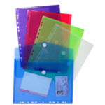 Busta forata con chiusura in velcro - PPL - 24 x 32 cm - colori assortiti - Exacompta - immagine 2