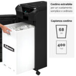 Distruggidocumenti AutoMax 350C - a frammenti - 68L - Fellowes - immagine 3