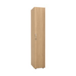 Armadio guardaroba - 1 anta - 33 x 52 x 185 cm - noce chiaro - immagine 2