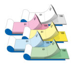 Blocco numerato (1/100) - colori assortiti - 13 x 6 cm - BM - immagine 2