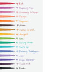Pennarello Flair Nylon - punta feltro - 1,10mm - colori assortiti Candy Pop - Papermate - conf.16 pezzi - immagine 2