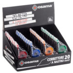 Correttore a nastro 20 Metri - 5 mm x 20 m - involucro colori assortiti - Osama - immagine 2