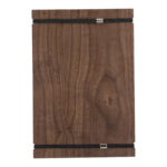 Portamenù Tablet con elastici - 32 x 22 cm - legno di noce - Securit - immagine 3