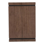 Portamenù Tablet con elastici - 32 x 22 cm - legno di noce - Securit - immagine 5