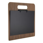 Portamenù a tagliere con anelli Chopping Board - 32 x 24 cm - legno di noce - Securit - immagine 2