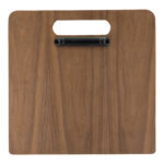 Portamenù a tagliere con anelli Chopping Board - 32 x 24 cm - legno di noce - Securit - immagine 3