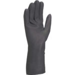 Guanti per protezione chimica VE509 - neoprene floccato cotone - taglia 07/08 - nero - Deltaplus - immagine 2